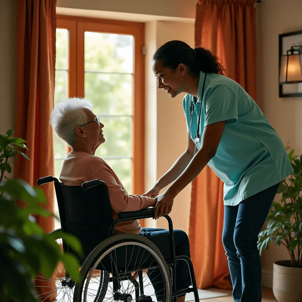 In-home respite care for caregivers Transition of care from hospital to home Short-term senior care assistance Caregiver helping senior post-hospital Respite care for family caregivers