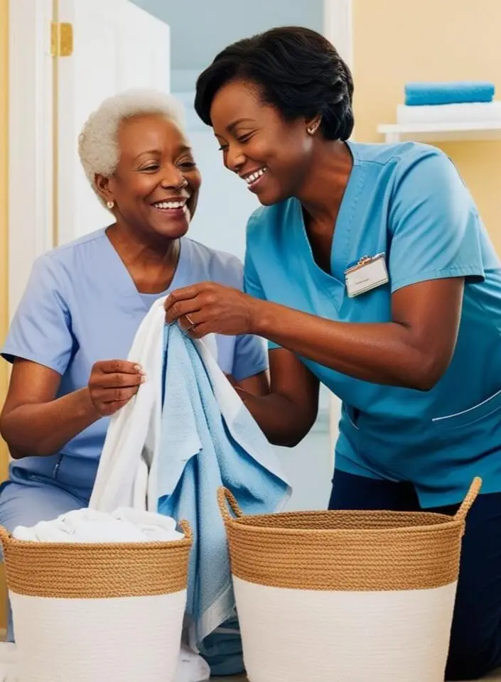 homemaker services Elderly companion providing social support Companion care for seniors in West Chester Senior companionship at home Caregiver spending time with senior Social engagement for elderly Homemaker services for seniors Home cleaning for seniors in West Chester Senior-friendly housekeeping Caregiver cleaning senior’s home Light housekeeping for elderly